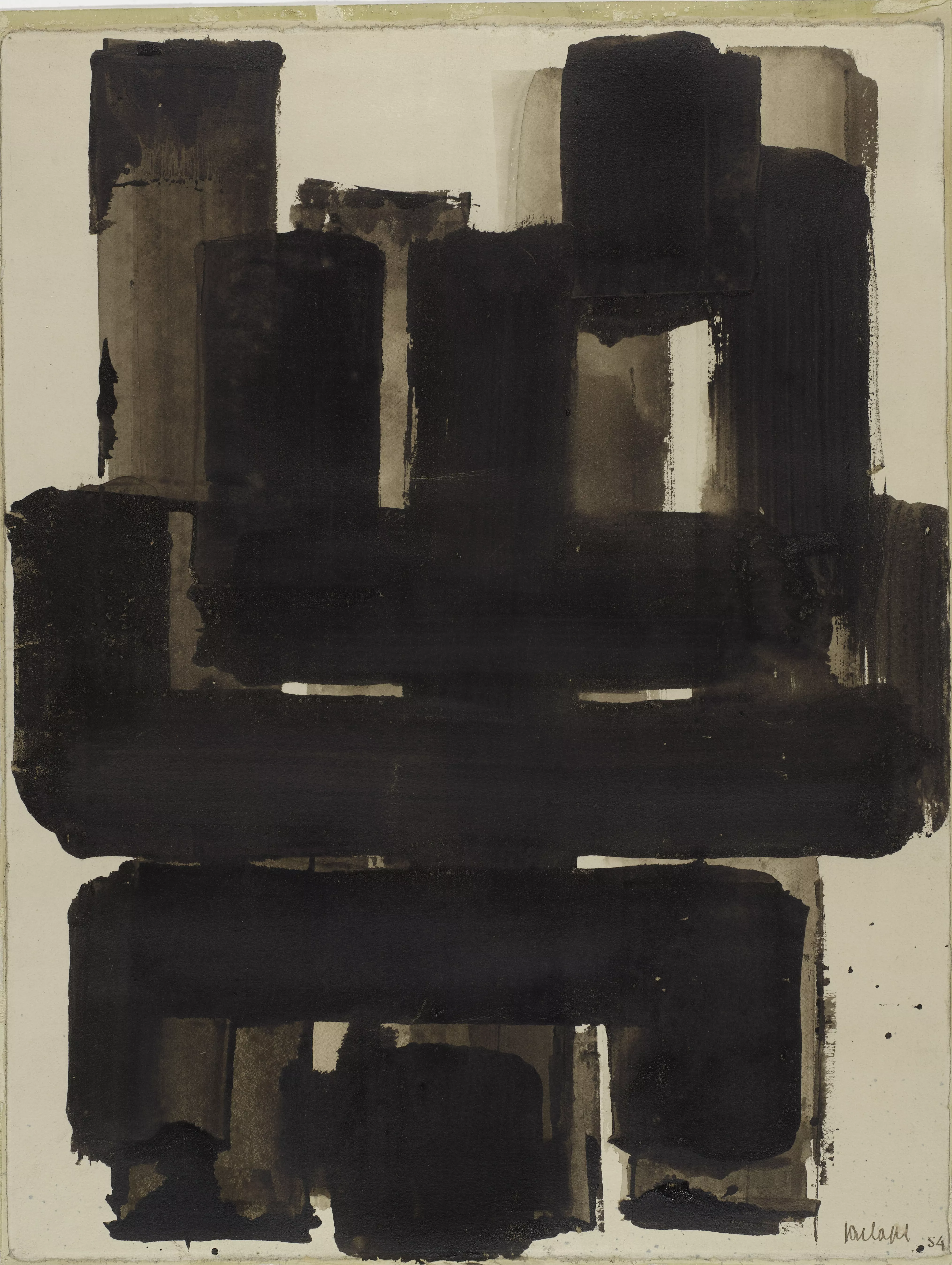 Soulages, une autre lumière. Peintures sur papier 