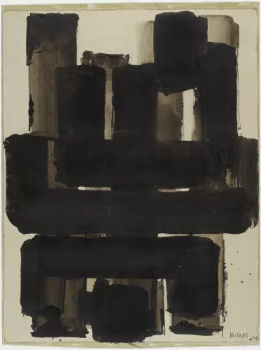 Soulages, une autre lumière. Peintures sur papier 